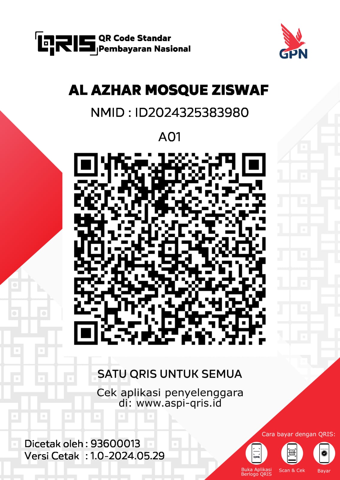 QRIS Investasi Akhirat: Mengalirkan Pahala Tanpa Putus Melalui Renovasi Masjid Al Azhar